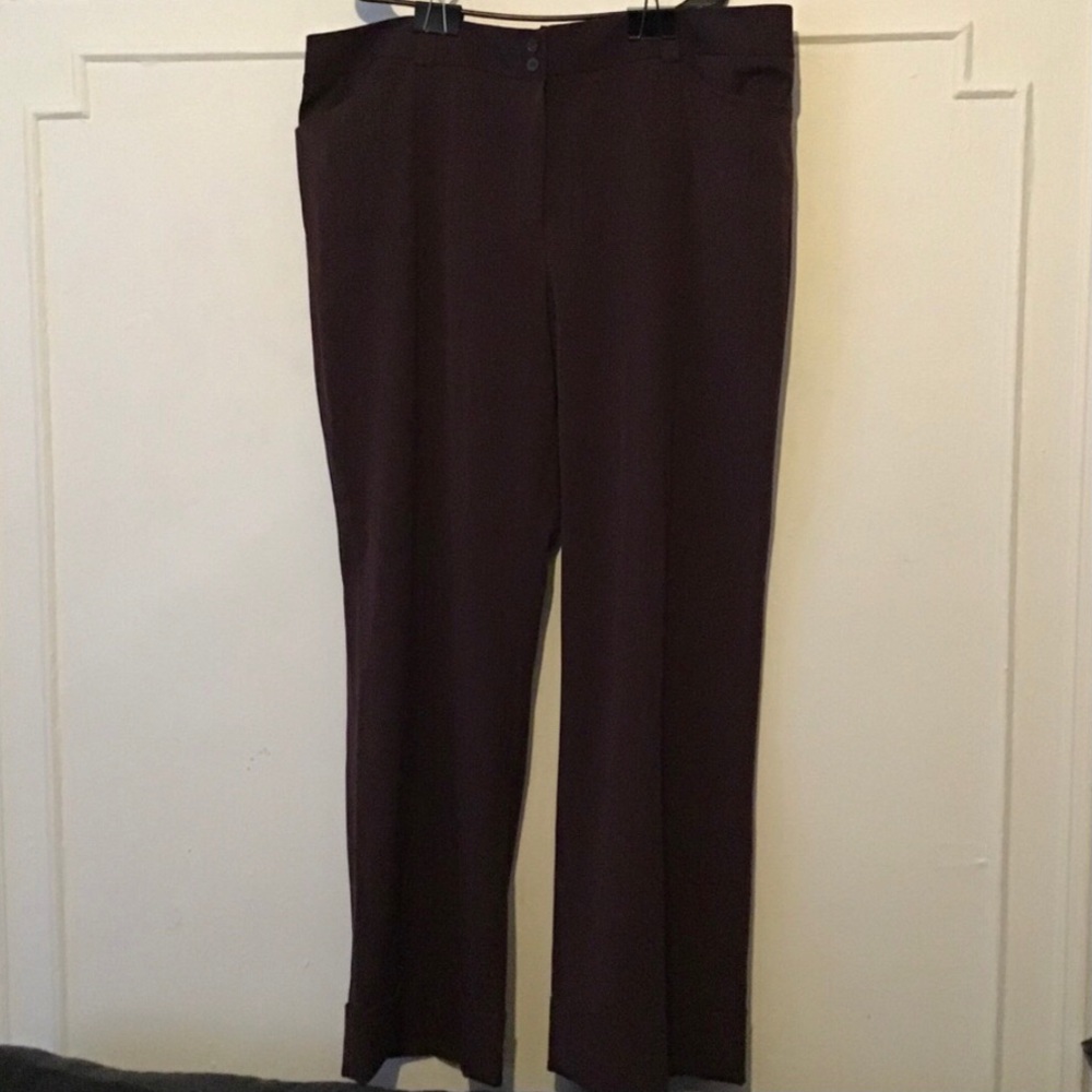 Lane Bryant - Houston pants eggplant sz 24 tall